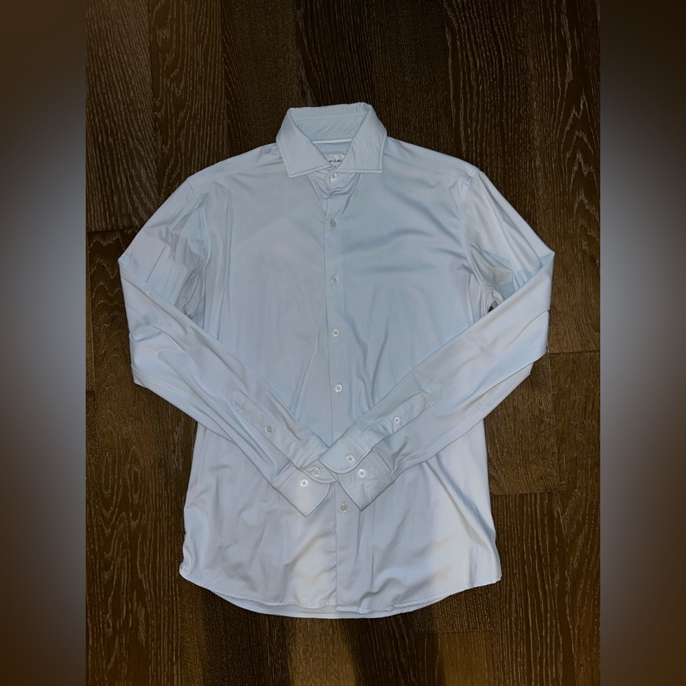 Men's Light Blue Dress Shirt (stretchy material)